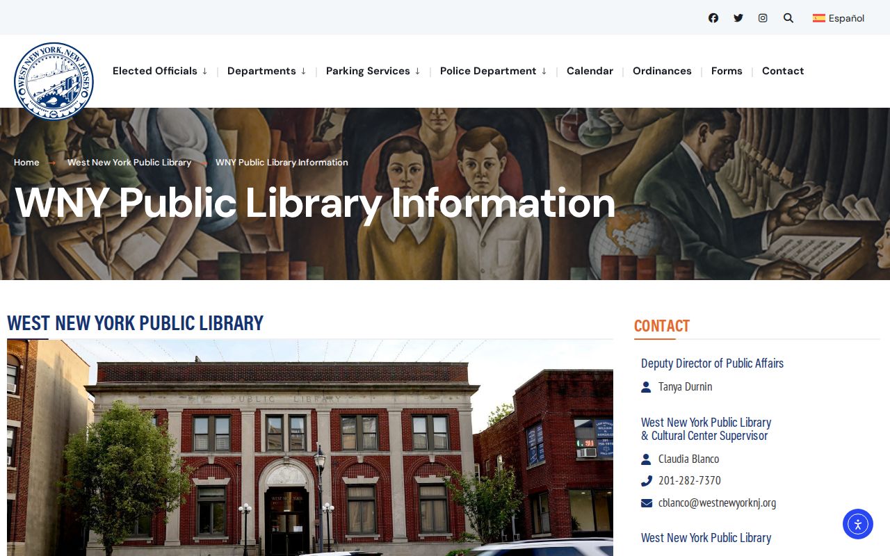 West New York city directory Library and Museum research page