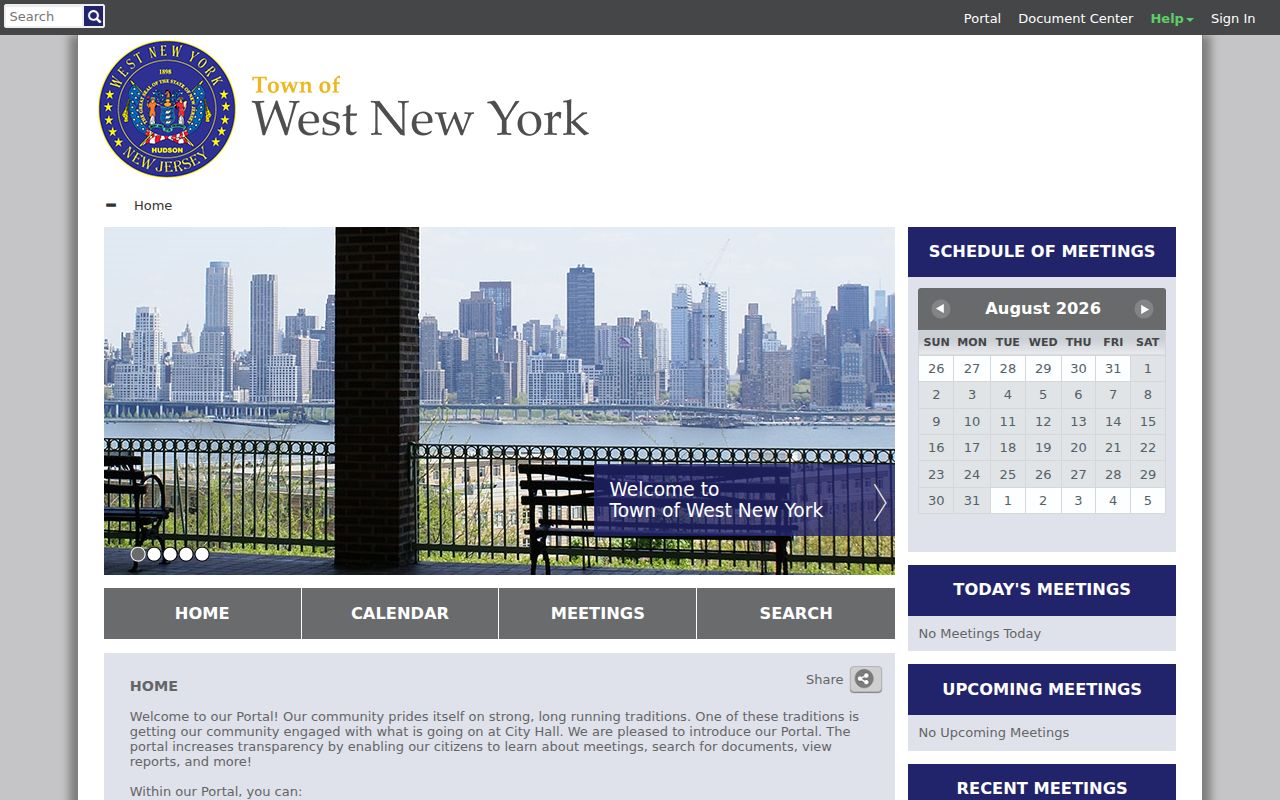 West New York neighbors civic document research through CivicWeb
