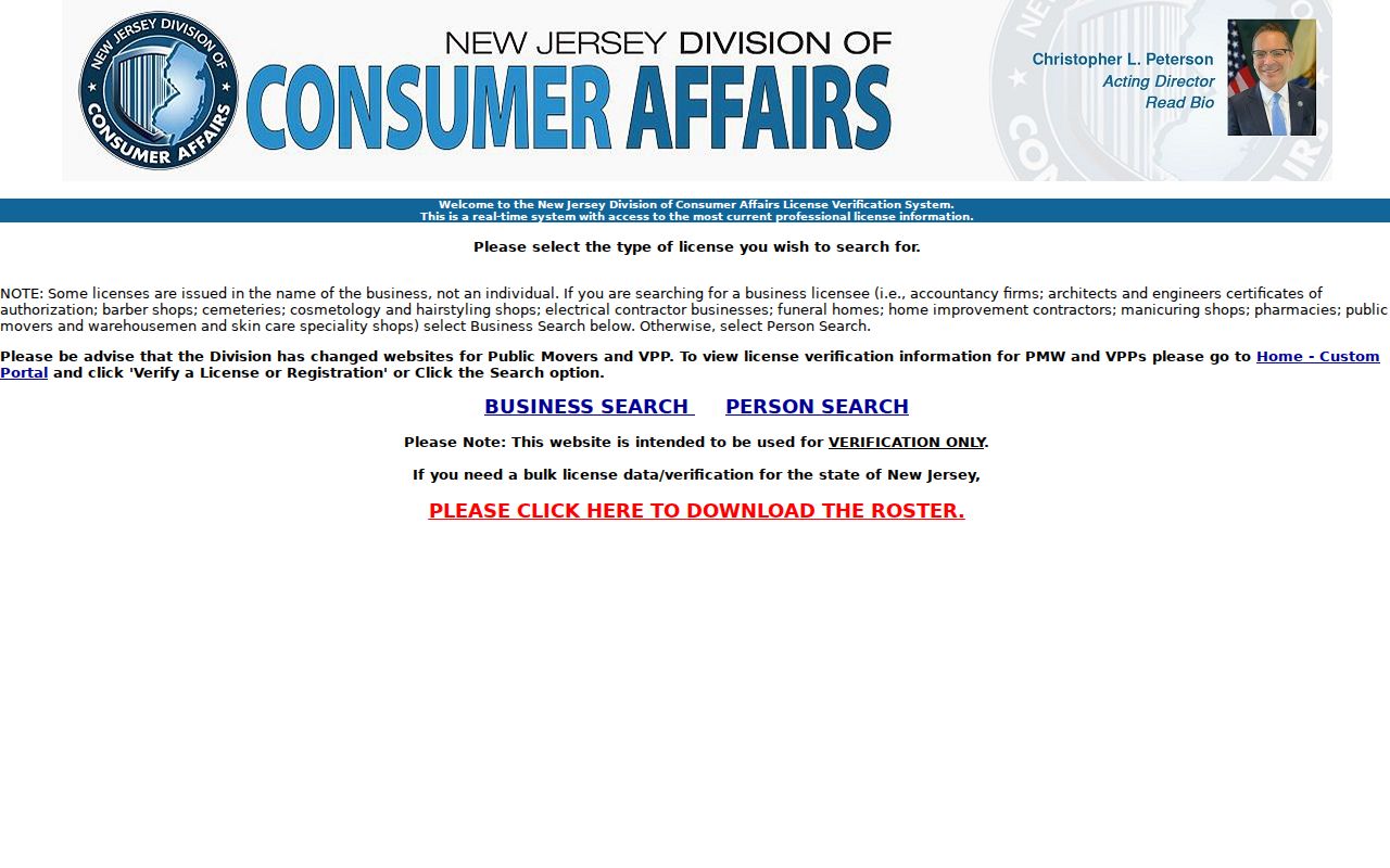 West New York resident lookup using New Jersey license verification